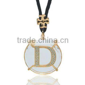 18K Gold Plating necklace & crystal Cat-eyes stone China jewelry LN058-2