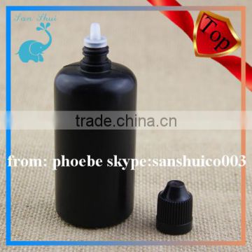 black pe plastic bottle for e liquid bottle with 50ml pe nail polish bottle red child proof and tamper proof cap