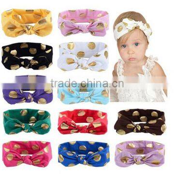 Baby Girl Toddler Sequined Bow Head Wrap Hair Band Striped Turban Headband