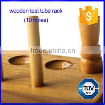 6-12 Holes Hospital Medical Lab Wooden Test Tube Rack photo-2