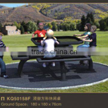 KAIQI GROUP Environment Protection Outdoor hot galvanized steel pvc coated table and chairs