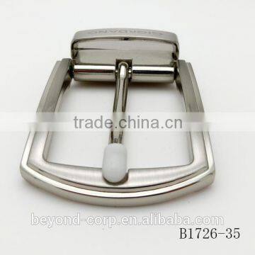 Zamac Turning Pin Buckle Silver Brush Mirror Polish Nickel-free Good Price Revert Functional Pin Belt Buckle Screws Fixed photo-5
