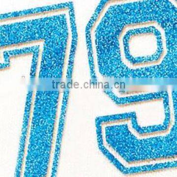 Wholesale cheap price sportswear printing iron on transfer glitter papers