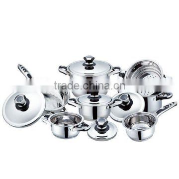 12pcs stainless steel cookware