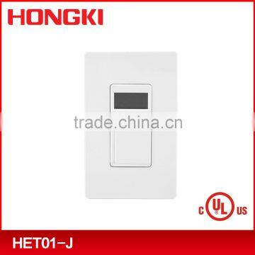 UL approval 7 day Heavy Duty Digital in wall timer single pole latching relay control without neatural 120V 60HZ