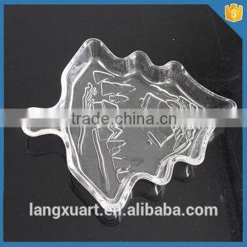 New Products Clear Glass Christmas Tree Plate photo-2