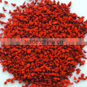 Black epdm rubber granule/epdm chips for rubber track/playground/park rubber flooring-G-Y-216