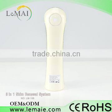 Face Lifting  Anti-Redness Multi Functional Beauty Equipment 5 In 1 Facial Ultrasonic Cleaner Sonic Facial Brush Ultrasonic Cleaner Medical CE photo-2