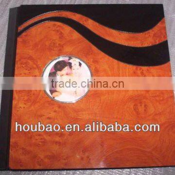 wholesale latest professional wooden wedding album cover design