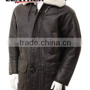 wide lapel motorcycle brown slim fit winter PU men leather coat