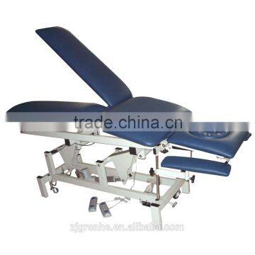 Split leg Multi-position Treatment Table , physiotherapy massage bed