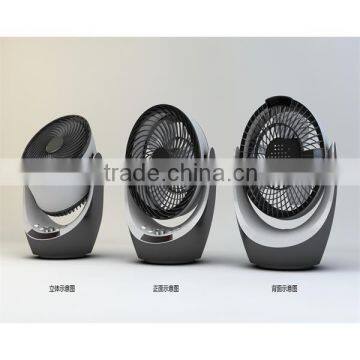 9" air circulating fan with LED display and humanbody sense
