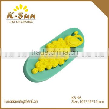 K-sun silicone bakery mold peacock fondant cake decorating mold reposteria