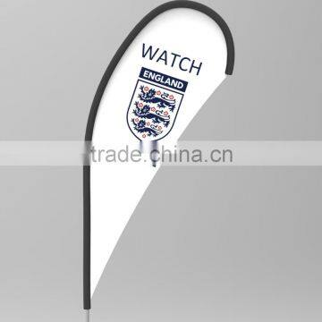 Printed Type and Plastic Flagpole Material banner