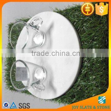 Modern Serving Tray Polished White Marble Stone Coasters