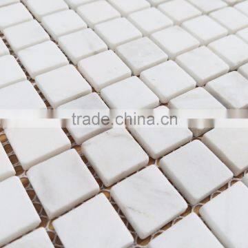 15mm White Marble Stone Mosaic Tile