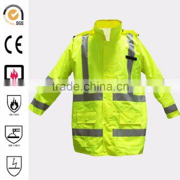 EN20471,arc resistant ,reflective,durable and breathable rainwear