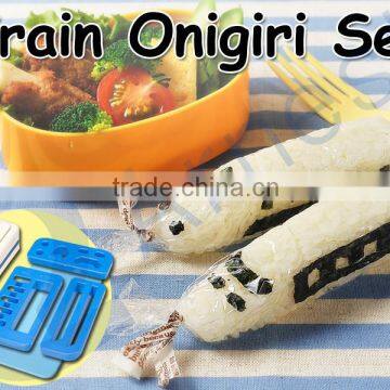 kitchenware cookware kitchen utensils accessories tools kids lunch bento box train rice ball onigiri molds mat sets 76139