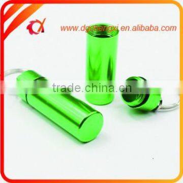 Practical Green Flat Bottom Waterproof Box With Split Ring/Essential Travel Containers/Uses For Pill Bottles photo-3