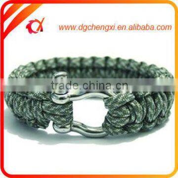 2016 Wholesale Bangles Stainless Steel Paracord Bracelet Weaves Style