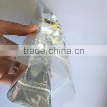 Transparent Window Zipper Stand Up Plastic Cashew Nut Packaging Bag