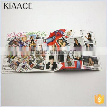 Hottest flyer leaflet booklet 2015 in china art paper custom printing handmade brochure holder