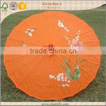 wholesale handmake logo printed paper parasol for wedding decoration