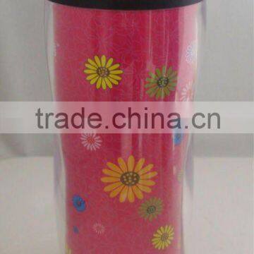 Promotional coffee mug 400ml with customer paper insert