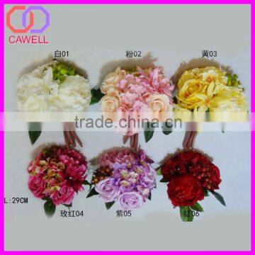 rose peony hydrangea orchid mixed flower artificial bouquets