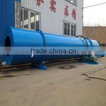 Rotary drum dryer for sawdust