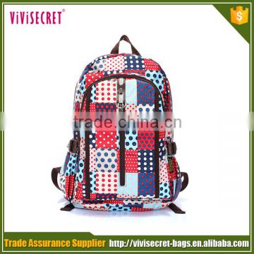 Special design popular middle school backpack fashion girls high school bag