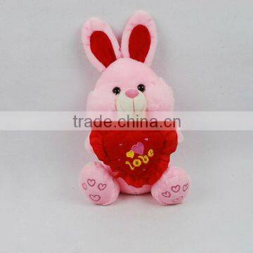 Stuffed rabbit with heart