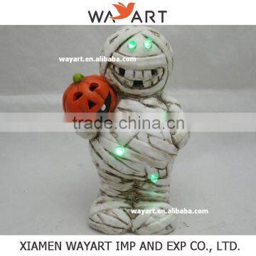 Wholesale Friendly Resin Ghost with Led light Table Top Halloween Decoration