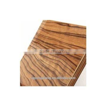 Wood Grain High Glossy MDF Board / Texture UV Coated MDF Sheet