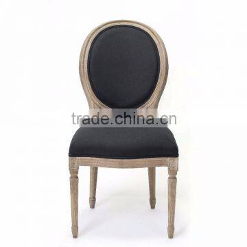 Country garden wooden dining chair modern leather wooden chair