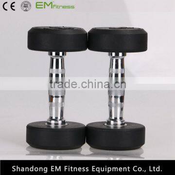 gym sports accessories rubber dumbbell