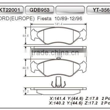 ceramic brake pad for Ford cars