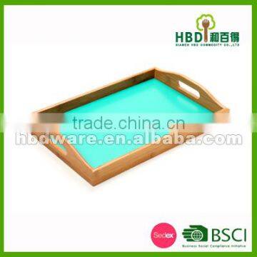 High quality bamboo serving tray, breakfast tray