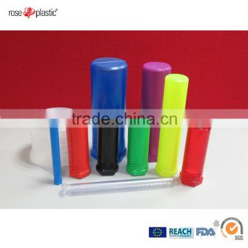 PP transparent PVC clear PE colorful adult toys adult care plastic packaging tube Twist Pack DP