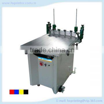 Hand screen printing machine with vacuum table