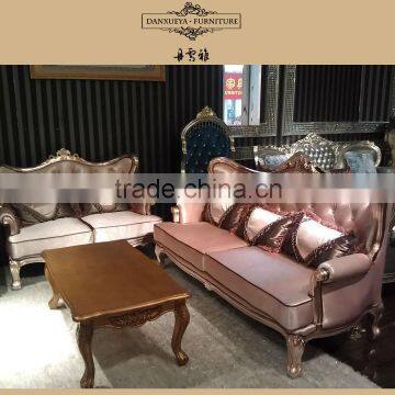 Classic Royal Imperial Golden Fabric Sofa photo-2