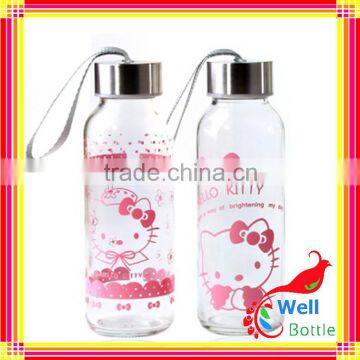 500ml 300ml Heat-resistant Glass Thermos Bottle Outdoor WB087R