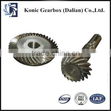 High working efficiency OEM bevel gear with strength assembly for metallurgical industry