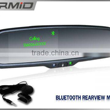 4.3 inch rearview mirror bluetooth car kit auto-diming and reverse camera display