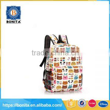 Wholesale new design fashion printing 8 years child school bag