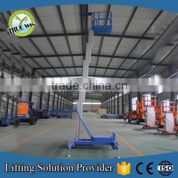 10m single personal hydraulic aluminum mast aerial lift