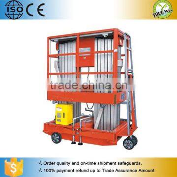 Single Mast & Double Mast Telescopic Aluminum Alloy Lift Table / Diesel Foldable Man Lift Aluminum Ladders