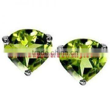 Bold!! P415 Peridot Hearts Jewelry Fashion Wholesale Distributors Silver Cuff Bracelets Accessor diamond ring wedding best