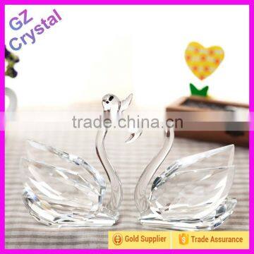 Handmade Beautiful Crystal Swan Wedding Gift Glass Swan