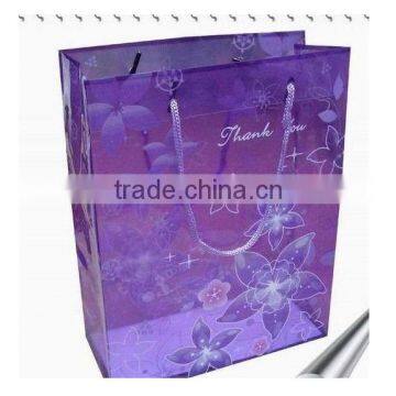 custom made high quality clear plastic bags with handles